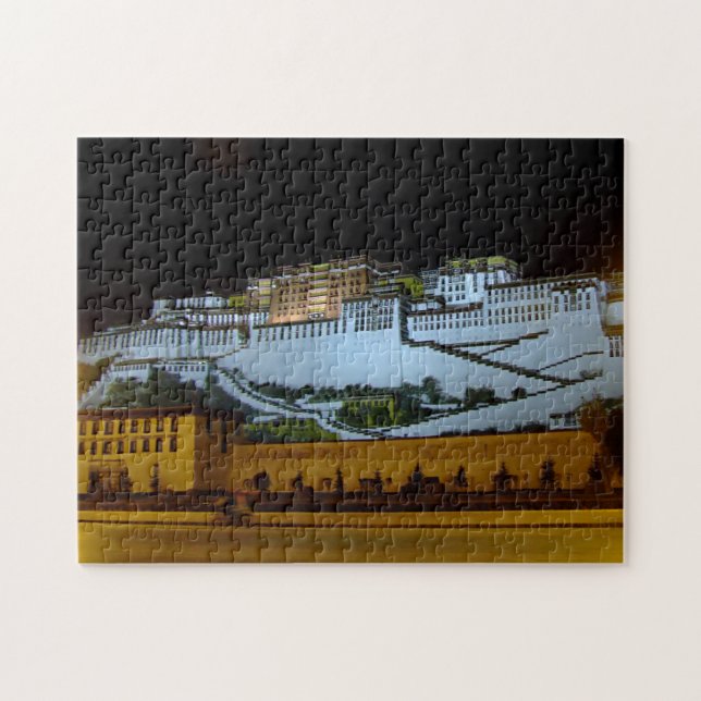 Lhasa bei Nacht - Potala Palace, Tibet (Puzzle) (Horizontal)