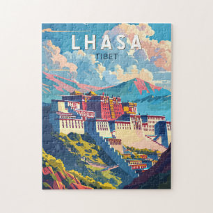 Lhasa Tibet Reise Kunst Vintage