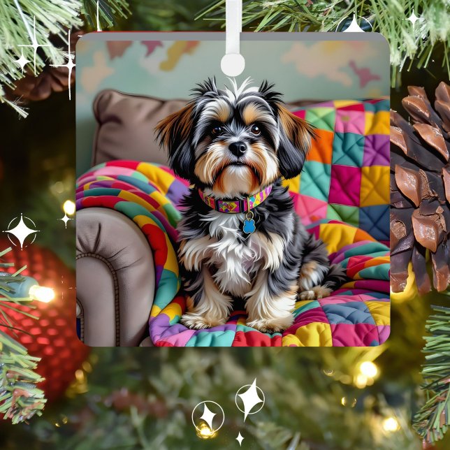 Lhaso Apso Personalisiert Weihnachten Ornament Aus Metall (Von Creator hochgeladen)