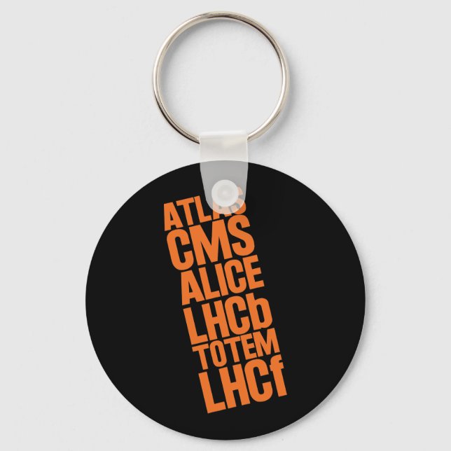 LHC-Detektoren Schlüsselanhänger (Vorderseite)