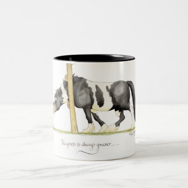 "L'herbe est toujours plus verte…" Tasse (Centre)