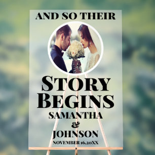 L'histoire acrylique gelée commence l'Affiche de b