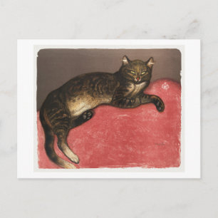 L'Hiver - Chat sur un Coussin (1909) Postkarte