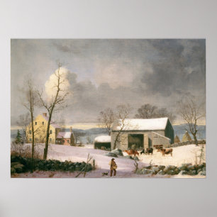 L'hiver dans le pays - GH Durrie Poster d'art