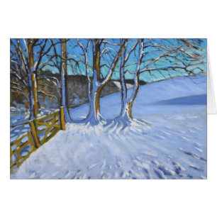 L'hiver de porte et d'arbres endiguent la ruelle