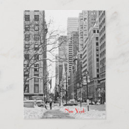 L'hiver devant la carte postale de la gare de NY P