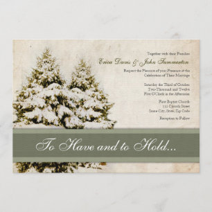 L'hiver, les Evergreens, les invitations aux maria