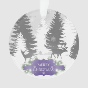 L'hiver Wonderland Noël Ornement - violet
