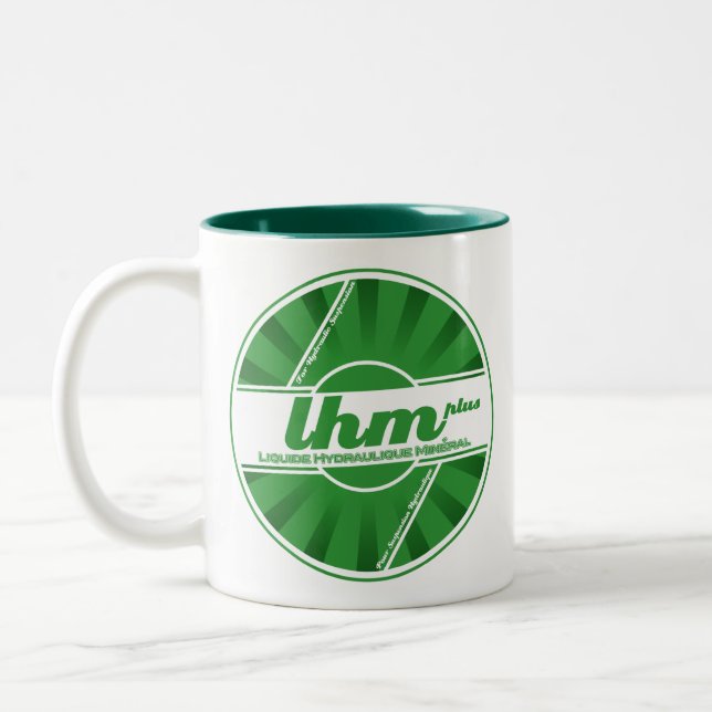 LHM Hydraulikflüssigkeits-Logo-Tasse (Citroen Zweifarbige Tasse (Links)