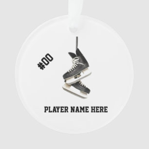 L'hockey personnalisable patine ornement