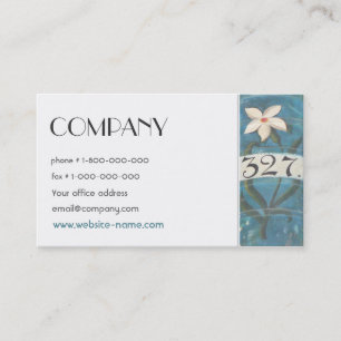 L'homéopathie réserve le carte de visite