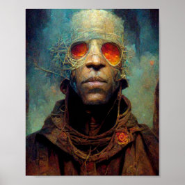 L'Homme Aux Yeux Poster D'Art Scifi