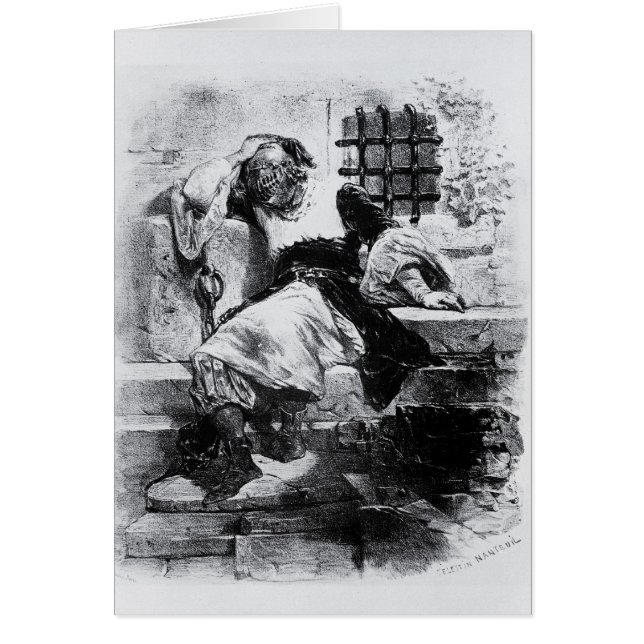 L'homme dans le masque de fer dans sa prison (Devant)