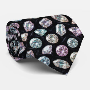 L'Homme de Luxe Cravate noire de soirée diamanté