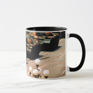 L'homme de réservoir désobéissent des tasses de