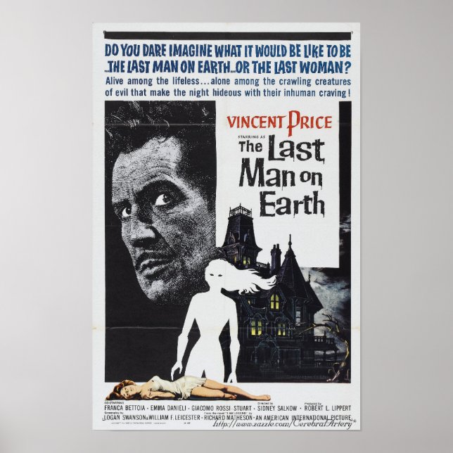 "L'homme Dernier sur terre" (1964) Poster de ciném (Devant)