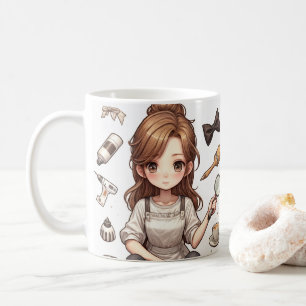 L'homme, la femme. 1 tasse