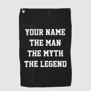L'homme le mythe le cadeau drôle de serviette de