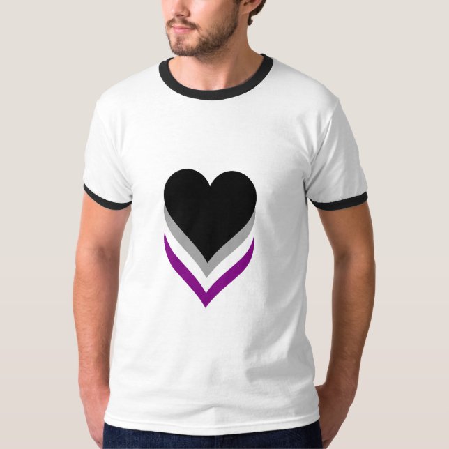 L'homosexualité, orgueil coeur T-shirt (Devant)