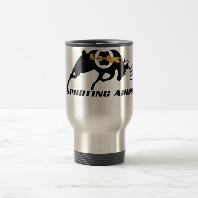 LHR zur Schau tragende Arm-Kaffee-Tasse Reisebecher (Mittel)