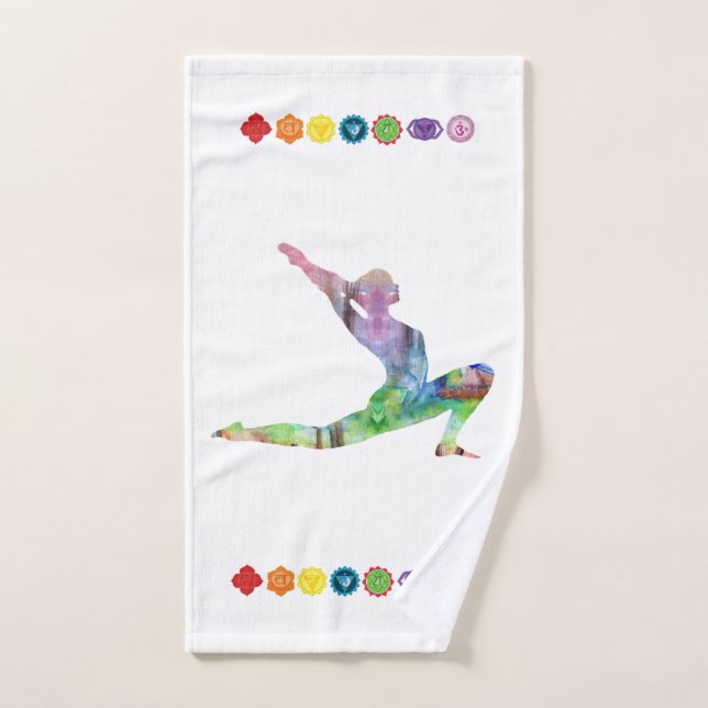 L'humeur du yoga (Serviette à main)