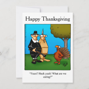 L'Humour de Thanksgiving "Heck Ouais !" Invitation