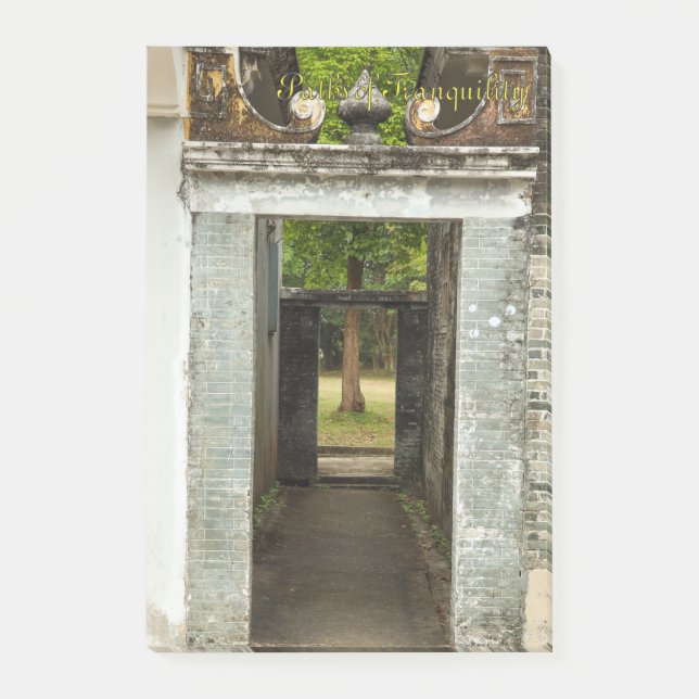 Li Garden Series: Paths of Tranquility Notepad Post-it Klebezettel (Vorderseite)