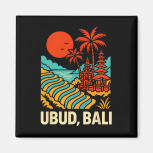 Li Indonesia Ubud Vintage Damen Küstenleben Magnet