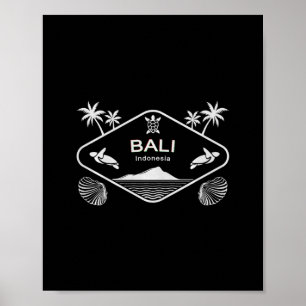 Li Indonesien Insel Meeresschildkröte Palmenbaum U Poster