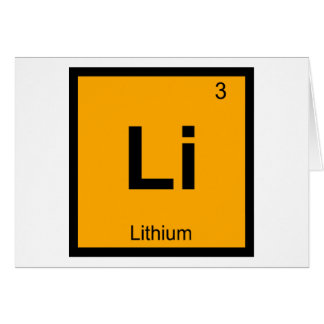 Li - Lithium Chemie Periodisches Tabellensymbol