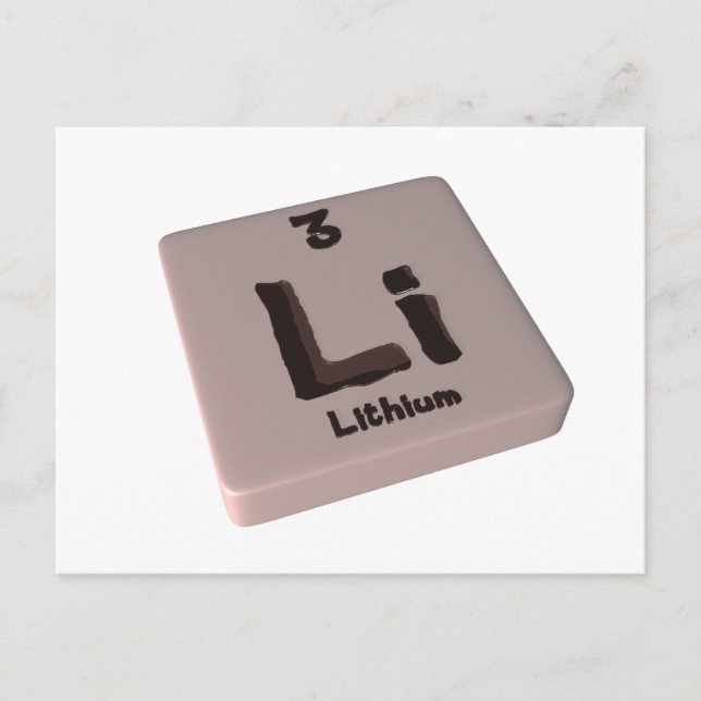 Li Lithium Postkarte (Vorderseite)