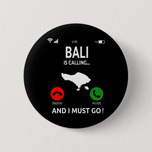 Li ruft Indonesien Urlaub Reise Li  Button (Vorderseite)