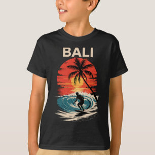 Li Strand-Vibes, Spaß Sonnenuntergang und Surfen R T-Shirt