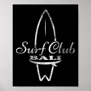 Li, Surf Club Retro-Surfbrett  Poster