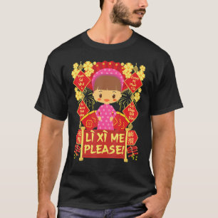 Li Xi Me Bitte Girl 2023 Kid Vietnamese Lunar Neu T-Shirt