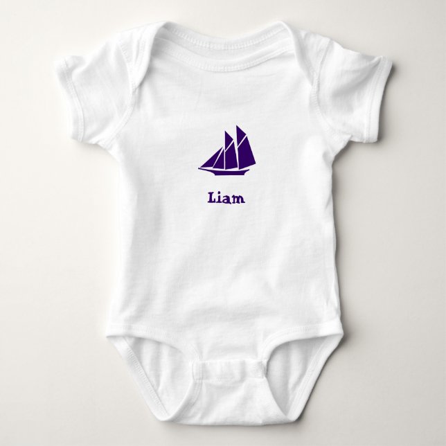 Liam-Boot Baby Strampler (Vorderseite)