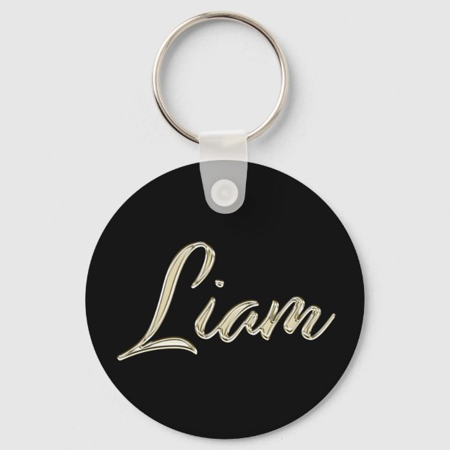 Liam Button Name Schlüsselanhänger (Vorderseite)