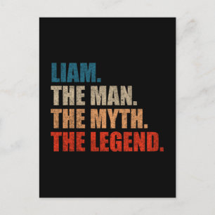 Liam der Mann der Mythos die Legende Postkarte