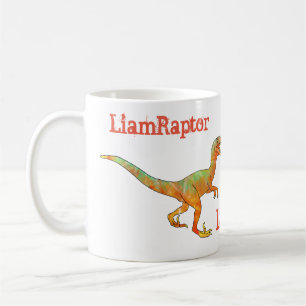 Liam Raptor Beängstigend Velociraptor Dinosaur Fun Kaffeetasse
