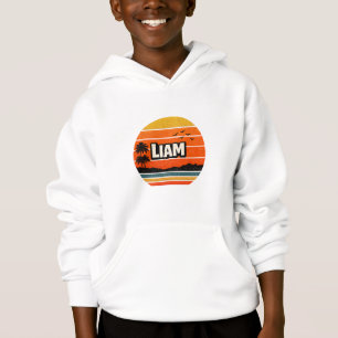 Liam Retro Persönliches Namensdesign Hoodie
