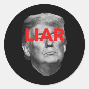 Liar ... Donald Trump Runder Aufkleber