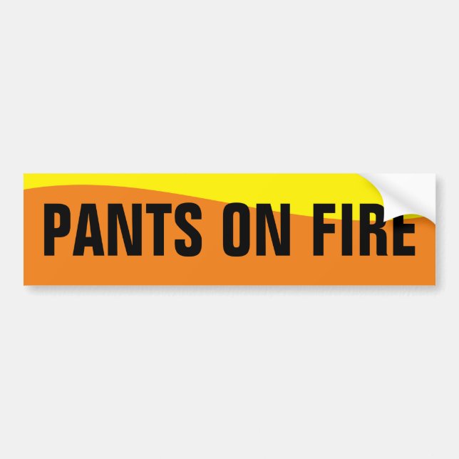LIAR LIAR PANTS ON FIRE AUTOAUFKLEBER (Vorne)