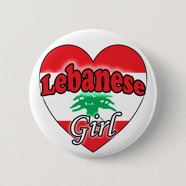 Libanese Girl Button (Vorderseite)