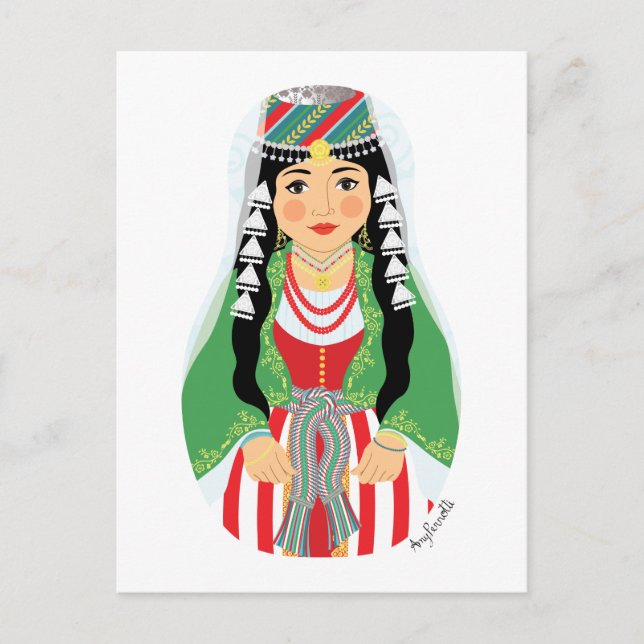 Libanese Matryoshka Postcard Postkarte (Vorderseite)