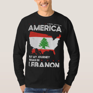 Libanesisch Geboren Libanon Amerikanisch USA Staat T-Shirt