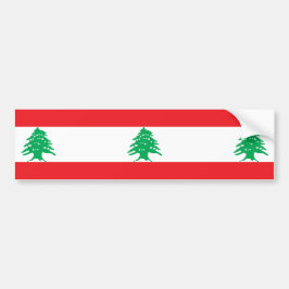 Libanesische Flagge (Libanon-Flagge) Autoaufkleber