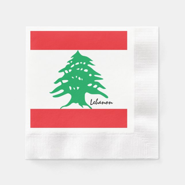 Libanesische Flagge & Naher Osten - Libanon /Sport Serviette (Vorderseite)
