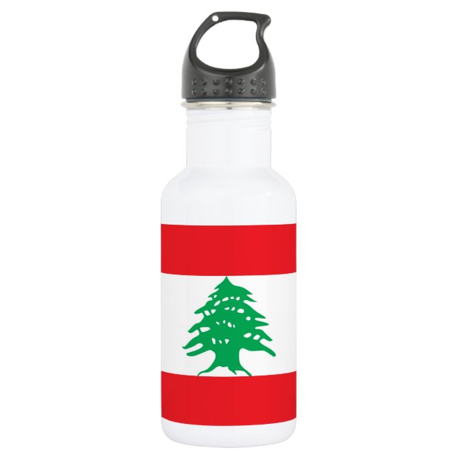 libanesische Flasche für die Freiheit Edelstahlflasche (Vorderseite)
