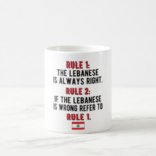 Libanesische Roots Libanon Flagge Libanon Kaffeetasse
