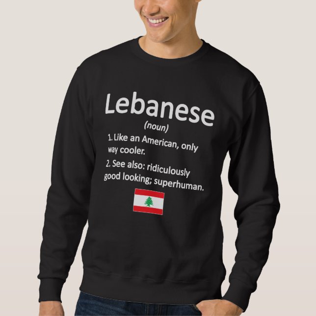 Libanesische Roots Libanon Flagge Libanon Sweatshirt (Vorderseite)